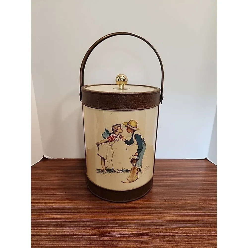 Norman Rockwell Ice Bucket Mid- Century‎ Vintage Prints